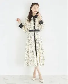 tocco closet トッコクローゼット アイボリー 花柄ワンピース