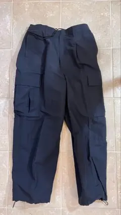 monky time カーゴパンツ sizeL ぽぽ黒の紺色