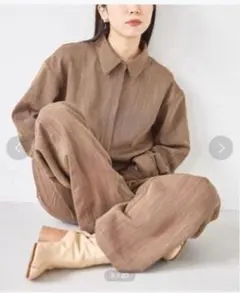 美品✨TODAYFUL ヘリンボーン オールインワン36 シャツコンビネゾン