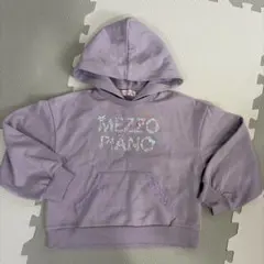 メゾピアノ フード付きトレーナー 130cm ラベンダー
