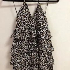 H&M ヒョウ柄ミニワンピ