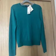 新品　UNIQLOエクストラファインメリノクルーネックセーター　S