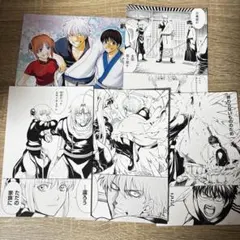 銀魂 銀魂展 万事屋セット ポストカード ステッカー 5枚セット