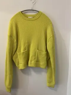 tomorrow land/Ballsey 明るい黄色 クロップドセーター