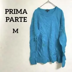 PRIMA PARTE 【M】 ターコイズ ニット 長袖 カジュアル シンプル