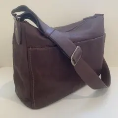 【美品】土屋鞄トーンオイルヌメショルダーバッグ　通勤A4可ビジネス本革ブラウンのサムネイル