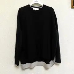 バイカラーニット