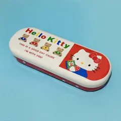 ハローキティ テディベア 水玉 缶ペン 筆箱 ペンケース ビンテージ サンリオ