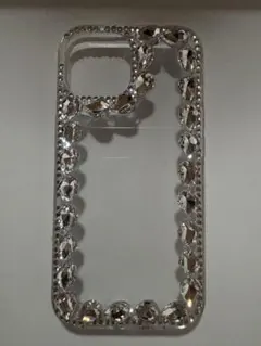 クリスタル装飾透明iPhone15ケース