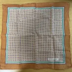 【Yves Saint Laurent】幾何学模様 ハンカチ（スカーフ）