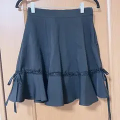 evelyn ブラック フレアスカート