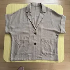 半袖 ジャケット ベージュのサムネイル