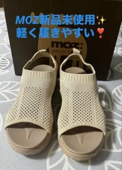 moz サンダル ベージュ ニット素材 Mサイズのサムネイル