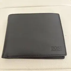 HUGO BOSS レザー 二つ折り財布 ブラックのサムネイル