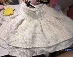 【新品タグ付き‼️】ミシェルマカロン 美脚ホワイトツイードスカート XS