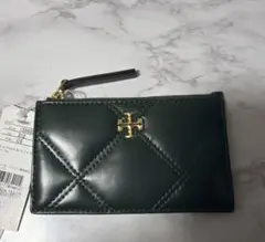 Tory Burch トリーバーチ 未使用 長財布 キラシェプロン グリーン