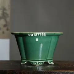 花びら形磁鉢 山野草鉢 多肉植物 植木鉢 小品大品盆栽鉢 陶器鉢置物