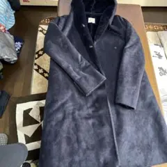 earth ネイビー ムートンコート