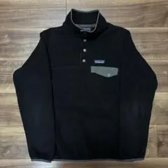 良品 パタゴニア シンチラスナップt ブラック XS 16年製 フリース 黒