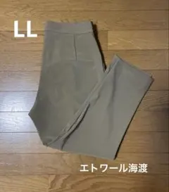 エトワール海渡　クロップドパンツ　カーキ　LL②