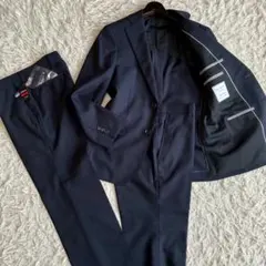 LES MUES ビジネススーツ グレー ストライプ柄 大きめサイズ 特大 E9