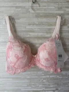 C75」トリンプ プレミアム レッドレーベル うねる水 花びら ブラジャー