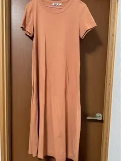 UNIQLO U カットソーワンピース Mサイズ オレンジ