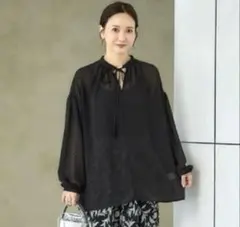 田中里奈　mysa シアードットブラウス　Lのサムネイル