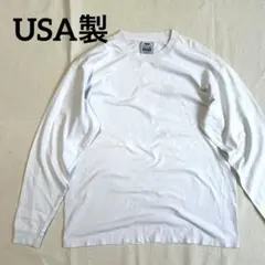 90s USA製 PRO CLUB 無地ロンT ヘビーコットン ストリート