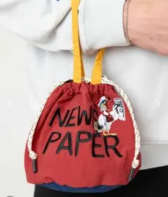 グラニフ 刺繍ストリングバッグ ワンピース 巾着ポーチ