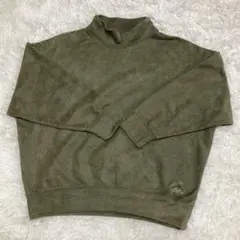 LIME INC ライムインク　トレーナー　モスグリーン　スエード調