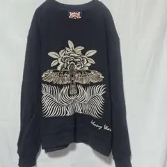 ジョニーワズ 鳥刺繍 スウェット 長袖 M 黒 お出かけのサムネイル