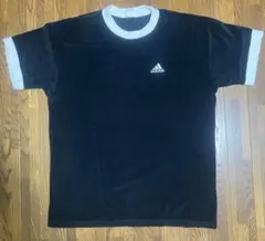 【90s】 【デサント製】【日本製】adidas刺繍ロゴリンガーT