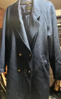 美品✨【ロロピアーナ】カシミヤ100%/ロングコート/ダークネイビー/毛/秋冬 ロロピアーナ カシミヤ ロングコート 40 レディース ネイビー