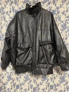 ブラックレザー ジャケット　アウター