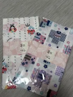 新品未開封 日本手ぬぐい 和心 和柄 2枚セット 日本製 綿100%