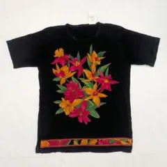 新品　半袖カットソー ブラック M-L　伸縮性抜群　レオナールではありませんのサムネイル