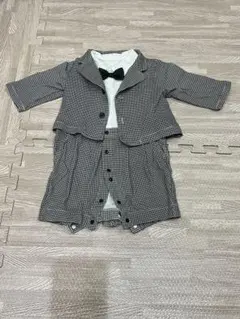 チェック柄フォーマルスーツ 70cm