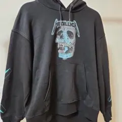 METALLICA スカルプリント パーカー　ブラック　Mサイズ