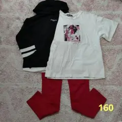 ZIDDY Tシャツ ロンT パンツ まとめ売り3点セット 160