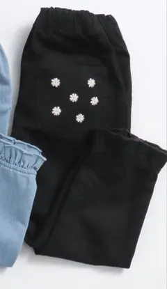 apres Les cours デイジー刺繍ポケットパンツ