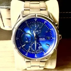 ★【超美品】SEIKO セイコー　WIRED クロノグラフ 青文字盤 稼動品★