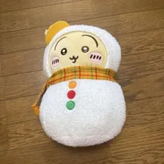 ちいかわ うさぎ 雪だるま ぬいぐるみ マフラー付きのサムネイル