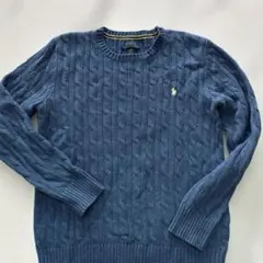 ケーブルニット コットン セータPoloRalphLauren L/G14-16