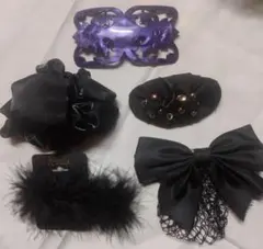 ヘアアクセサリーセット 　バレッタ5点