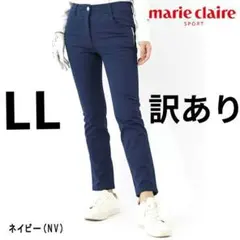 マリクレール　9分丈　ゴルフパンツ　LL　ネイビー　レディースのサムネイル