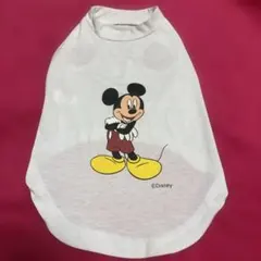 【Disney 】ミッキーマウス 犬用タンクトップ ホワイト（5号）のサムネイル