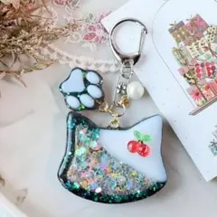 【匿名配送】 * コーラクリームソーダ* ねこ シェイカーキーホルダー 送料込み