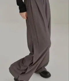 haek stripe wide pants/ストライプワイドパンツ