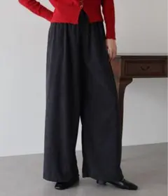 【タグなし新品】BLUE EAST コーデュロイイージーパンツ　チャコール